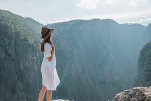 HIKING IN A DRESS