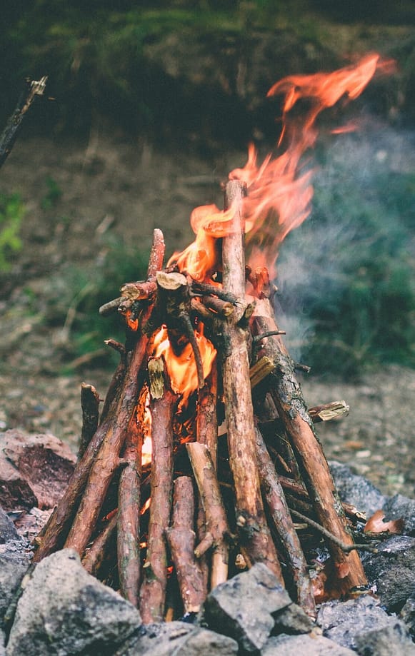 Teepee Technique Campfire