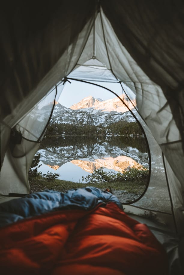 Heating a tent