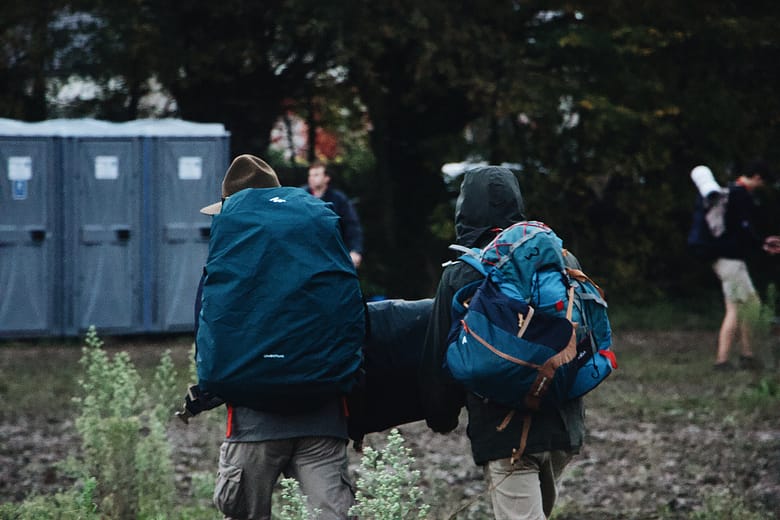 Tent in a backpack